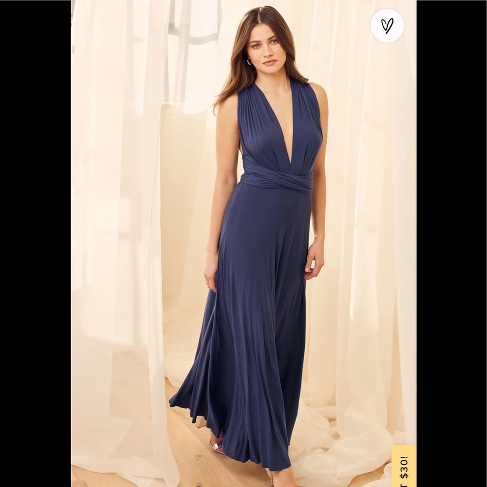 Tricks of the Trade Navy Blue Maxi Dress